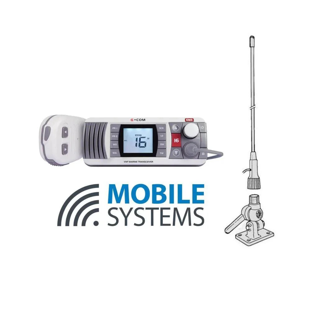 Collection of GME GX700W and VHF3 antenna in a gallery layout